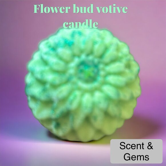 SCENT & GEMS, FLOWER BUD VOTIVE CANDLES! - Picture 7 of 7